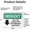 Signmission Pull The Alarm Cord For Immediate With Symbol, 10 in W x Rectangle, Vinyl Decal OS-2PACK-EM-D-710-L-10416 - alternate 3